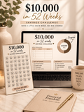 10K Savings Challenge | Printable Savings Tracker